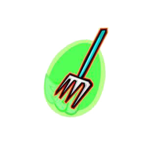 Pitchfork listed in agriculture decals.