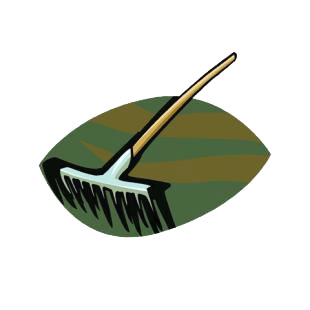 Rake listed in agriculture decals.