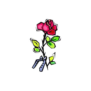 Rose cutting listed in agriculture decals.
