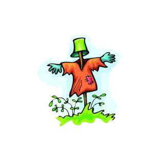 Scarecrow listed in agriculture decals.