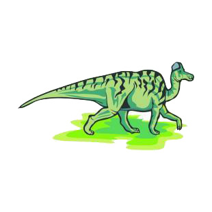 Green dinosaur listed in dinosaurs decals.