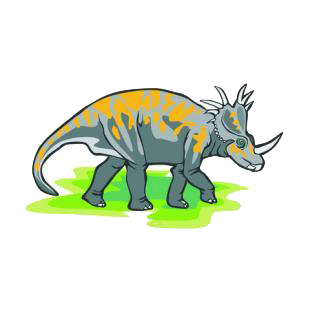 Triceratops listed in dinosaurs decals.