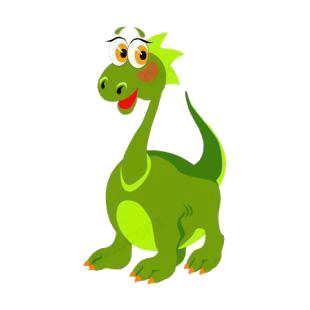 Green dinosaur listed in dinosaurs decals.