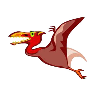 Pterodactyl flying listed in dinosaurs decals.