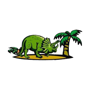 Triceratops listed in dinosaurs decals.