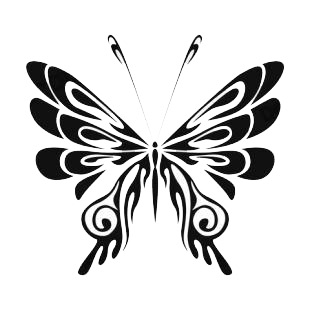 Butterfly listed in butterflies decals.