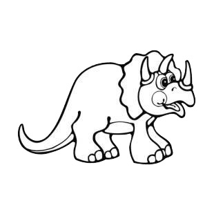 Triceratops listed in dinosaurs decals.