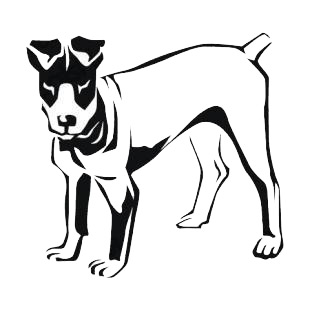 Brazilian terrier listed in dogs decals.