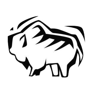 Buffalo listed in farm decals.