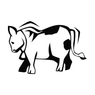 Cow listed in farm decals.