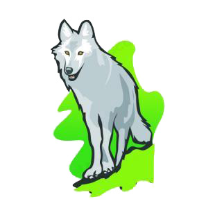 Wolf listed in dogs decals.