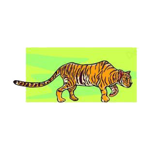 Tiger listed in cats decals.