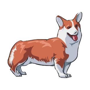 Pembroke Welsh Corgi listed in dogs decals.