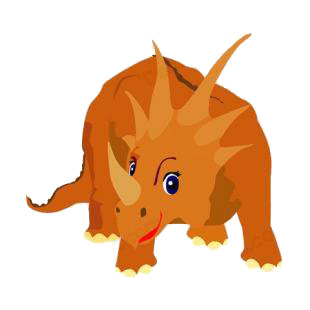 Triceratops listed in dinosaurs decals.