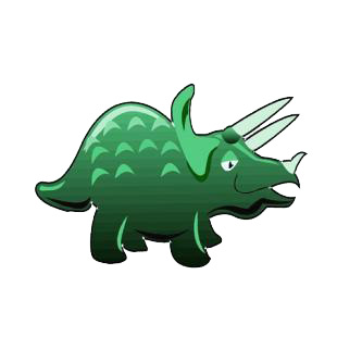 Triceratops listed in dinosaurs decals.