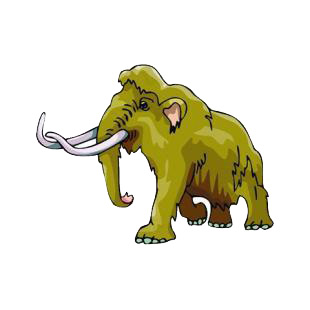 Mammoth listed in dinosaurs decals.