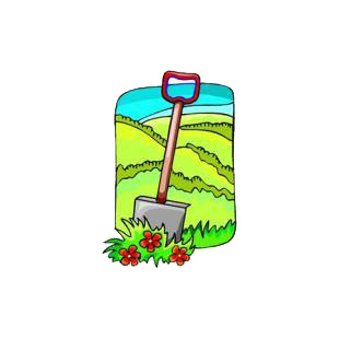 Shovel and grazing listed in agriculture decals.