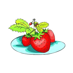 Strawberries listed in agriculture decals.