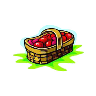 Tomato basket listed in agriculture decals.