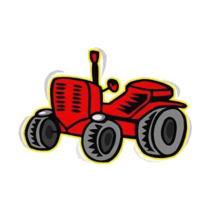 Tractor listed in agriculture decals.