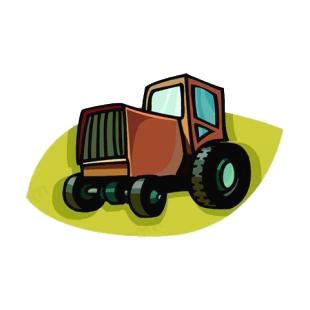 Tractor listed in agriculture decals.