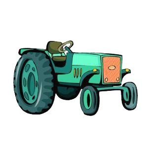 Tractor listed in agriculture decals.