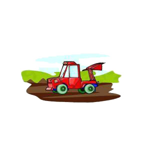 Tractor listed in agriculture decals.