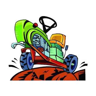 Lawn mower listed in agriculture decals.