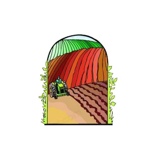 Tractor field listed in agriculture decals.