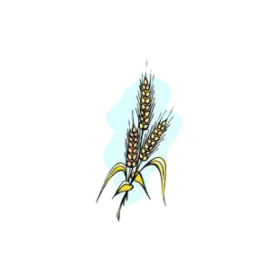 Wheat listed in agriculture decals.