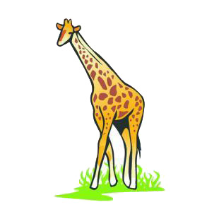 Giraffe listed in african decals.
