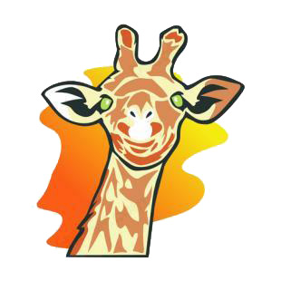 Giraffe listed in african decals.