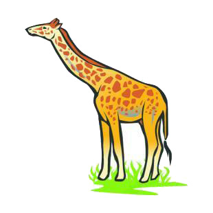 Giraffe listed in african decals.