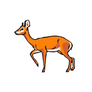 Gazelle listed in african decals.