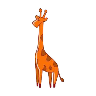 Giraffe listed in african decals.