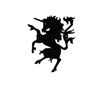 Lycorne horse medieval myth listed in fantasy decals.