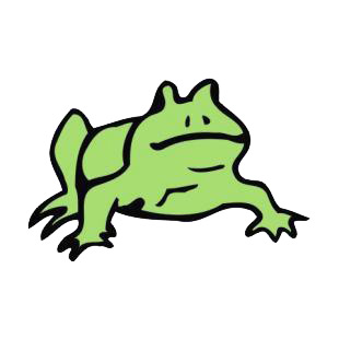 Frog listed in amphibians decals.