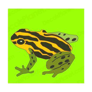 Frog listed in amphibians decals.