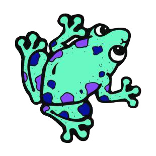 Frog listed in amphibians decals.