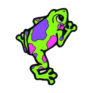 Frog listed in amphibians decals.