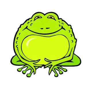 Green toad listed in amphibians decals.