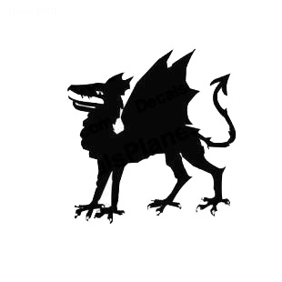 Dragon medieval myth listed in fantasy decals.