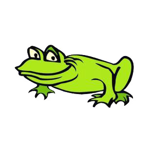 Green frog listed in amphibians decals.
