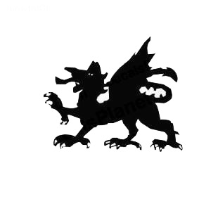 Dragon medieval myth listed in fantasy decals.