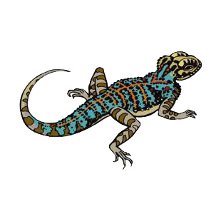 Lizard listed in amphibians decals.