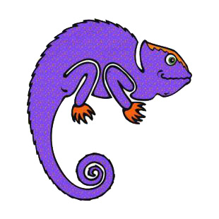 Blue lizard listed in reptiles decals.