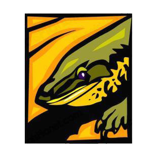 Goanna listed in reptiles decals.