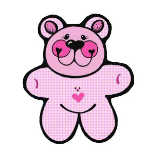 Pink bear listed in bears decals.