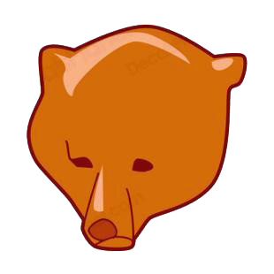 Bear face listed in bears decals.