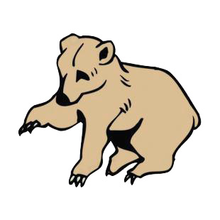 Brown cub listed in bears decals.